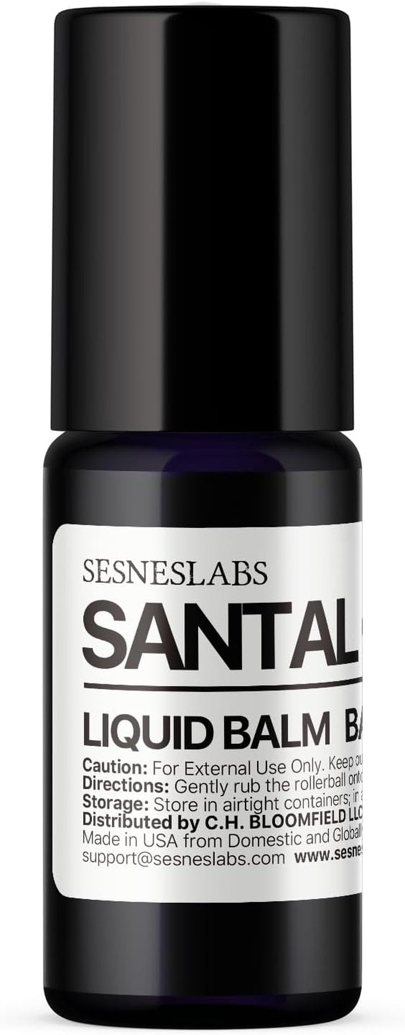 Sesneslabs Santal Grass Roll-On Perfume - Alcohol-Free Niche Scent with Eucalyptus & Sandalwood | 10ml