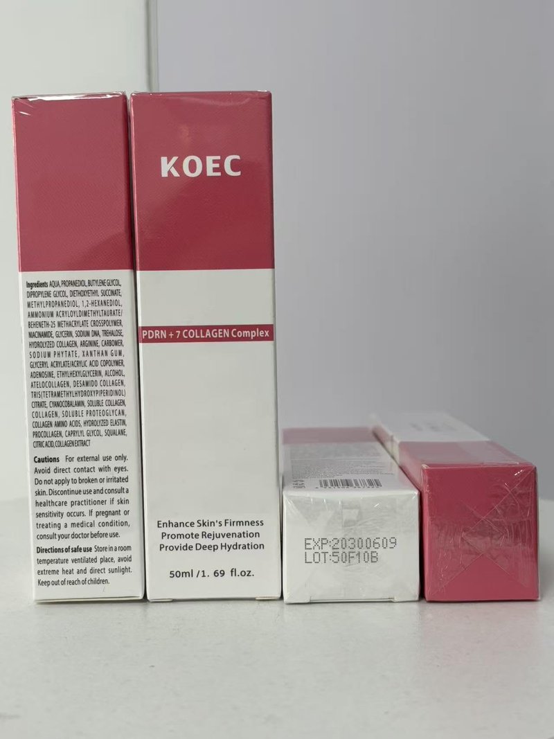 KOEC PDRN Collagen Jelly Cream with 7 Collagen Complex,PDRN Pink Peptide Face Cream for Deep Hydration & Skin Elasticity & Uneven Skin Tone,Face Moisturizer for Glass Skin Glow 1.69 Fl Oz