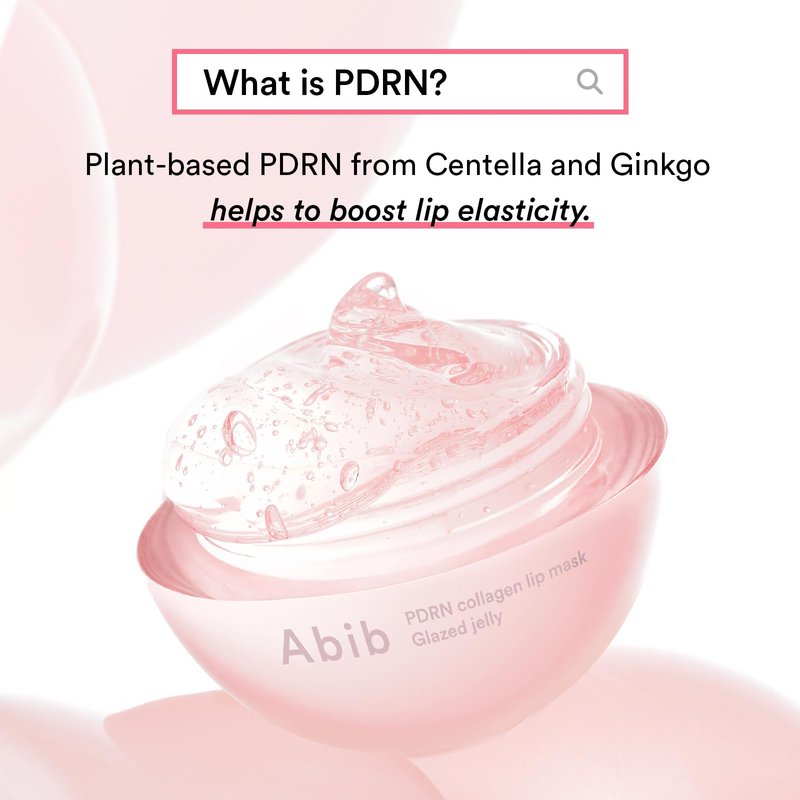 Abib PDRN Vegan Collagen Lip Mask Glazed Jelly 0.38 fl oz | Korean Lip Butter Balm Overnight Sleeping Mask Hydrating Care Moisturizer Treatment for Flakey, Dry Lips