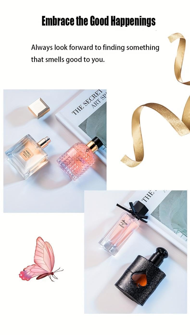 Women's Perfume Set - 4 Floral & Fruity Fragrances | Elegant Gift Box, 105ml Total