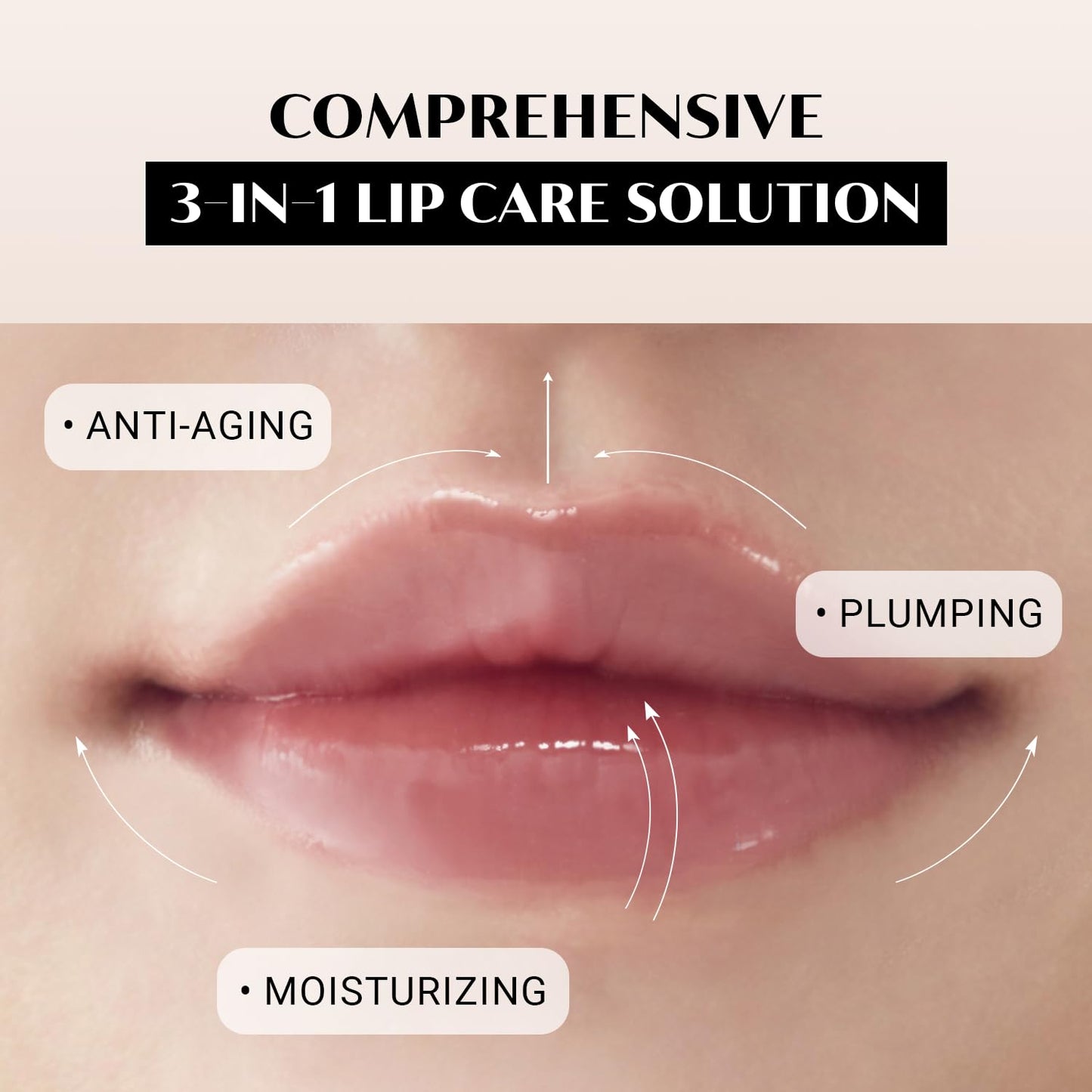 Daera B.E Active Lip Cream 6g, Hydrating, Moisturizing and Plumping Korean Overnight Sleeping Mask for Dry Lips, Glossy Finish, Natural Ingredients, Non-Irritating, Gentle for Sensitive Skin