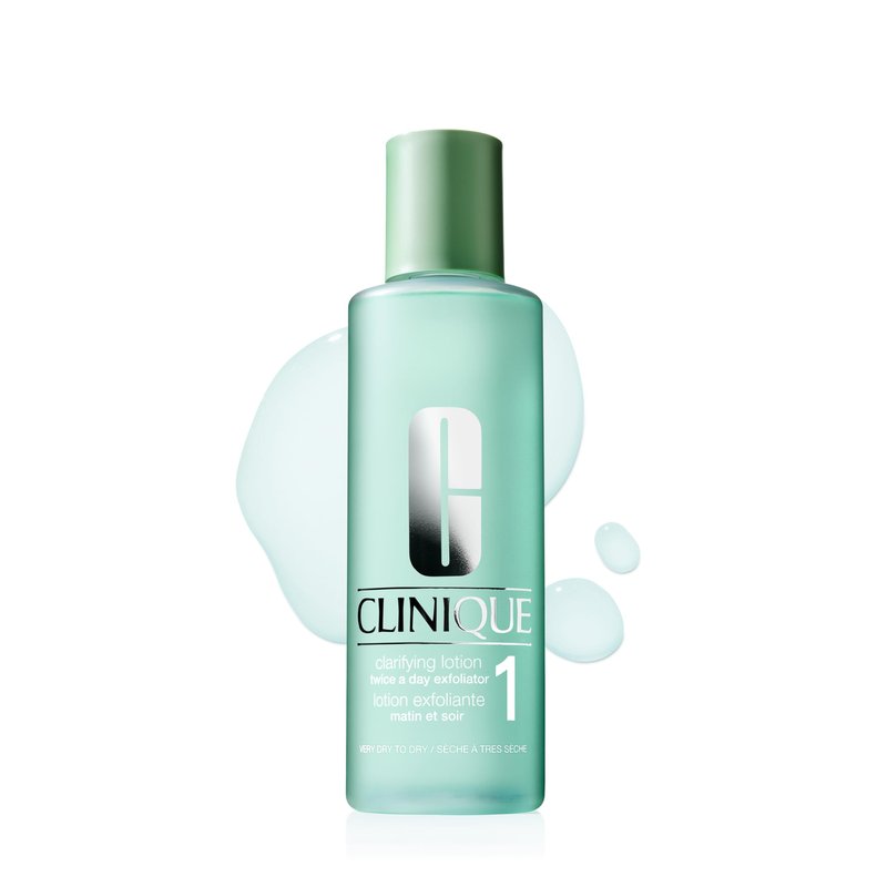 Clinique 3-Step Clarifying Lotion Face Exfoliator 1 | Toner With Witch Hazel + Salicylic Acid | For Very Dry Skin Types, 13.5 Fl Oz