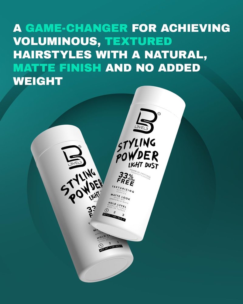 Light Hold Styling Powder - Natural Matte Finish for Texturizing & Volumizing Hair | 30 Grams