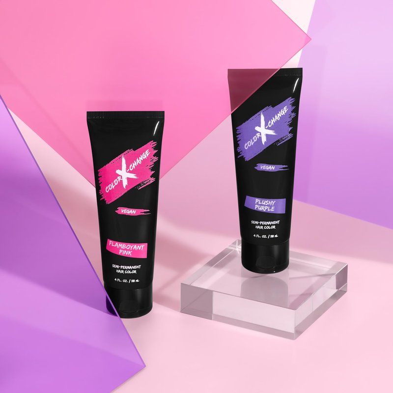 Color X-Change Semi-Permanent Hair Color - Flamboyant Pink - Vegan, PPD & Ammonia-Free