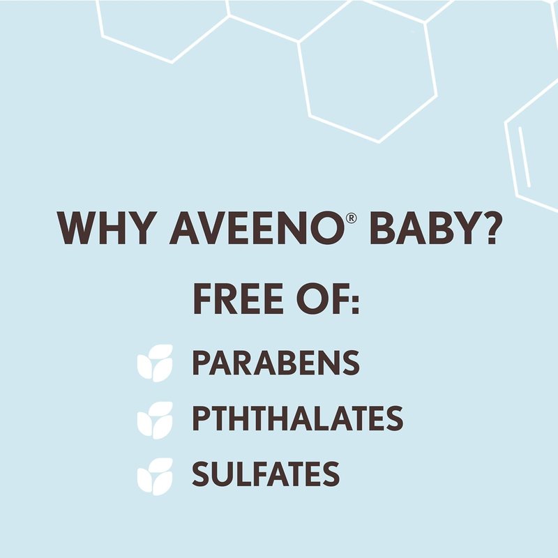 Aveeno Baby Gentle Body Wash & Shampoo - Tear-Free, Paraben-Free Formula for Sensitive Skin | 18 fl. oz, 3 Pack