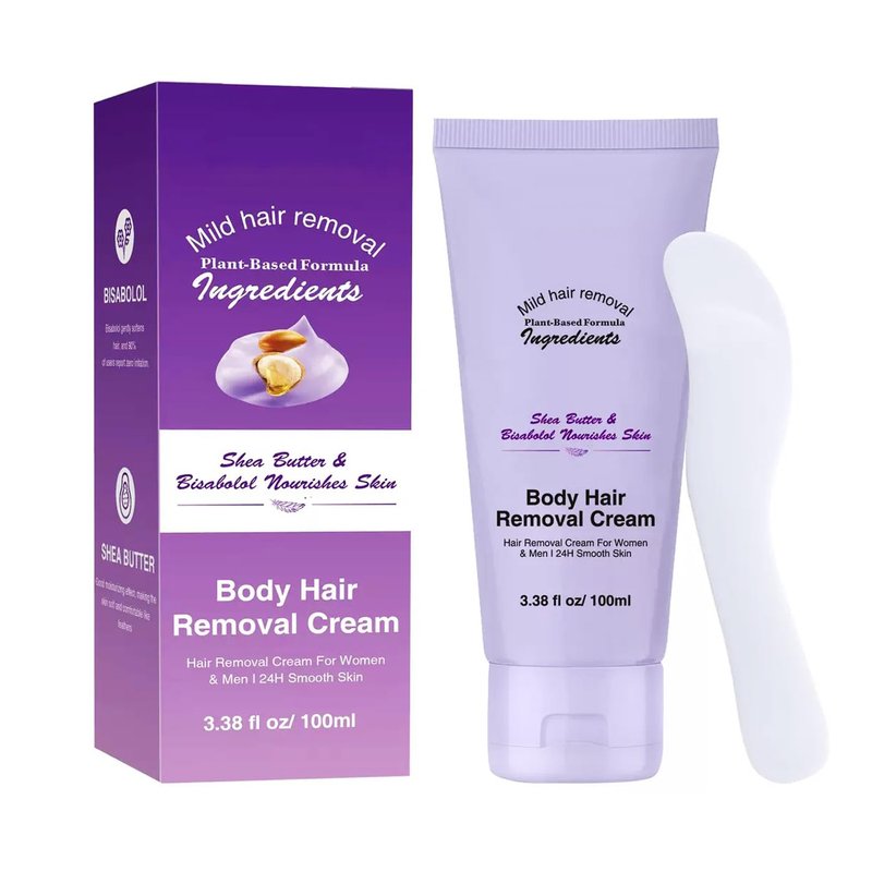 Body Hair Removal Cream - Painless Depilatory Cream for Legs, Arms, Underarms & Bikini Line | Gentle Formula