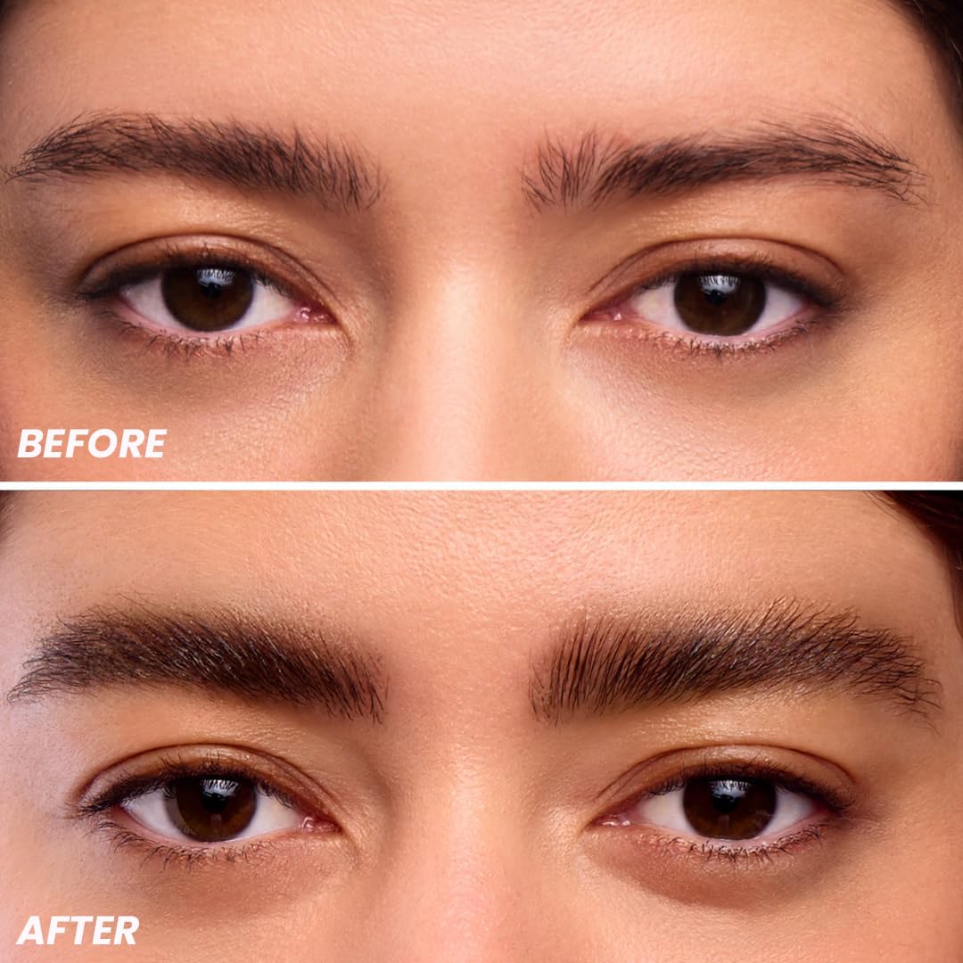 Wonderskin 1440 Eyeliner - Waterproof Smudge-Proof Formula | Long-Lasting Brow Tint & Masque (Dark Brunette)