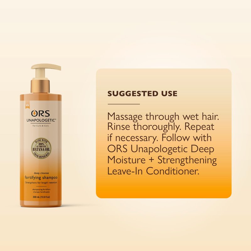 ORS Unapologetic Deep Cleanse Fortifying Shampoo 12.5 Ounces