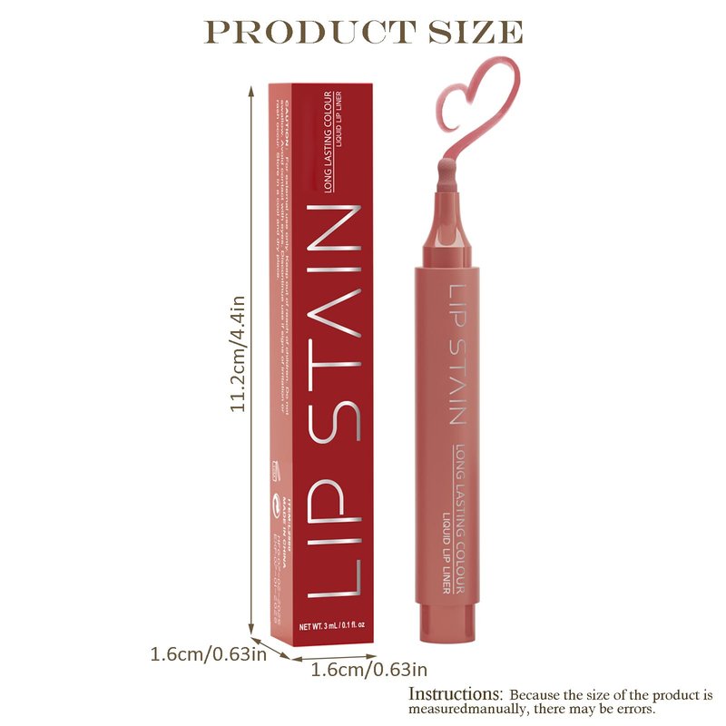 okgkaiau 4 Colors Lip Liner Pen Set - Matte Liquid Lip Stain & Contour Marker, Highly Pigmented Long-Lasting Waterproof, Multi-Use Lip Tint, Best Makeup Gift for Women & Girls(4-Pack-#02+03+04+06)