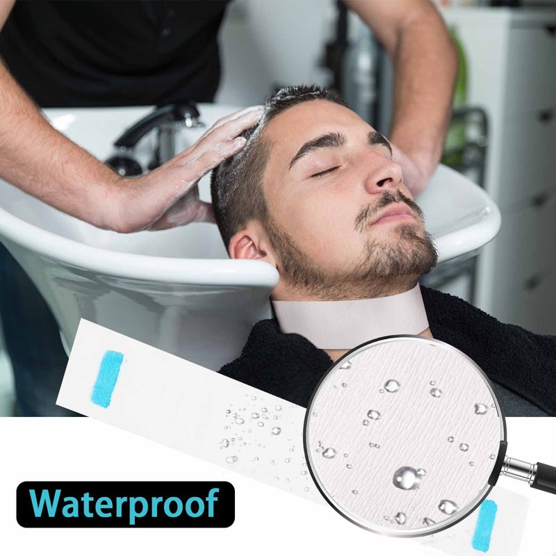 IOOROSE 5 Rolls Disposable Neck Strips for Barber Shop,Professional Stretchy Paper Hairdressing&Haircut Accessory Tool
