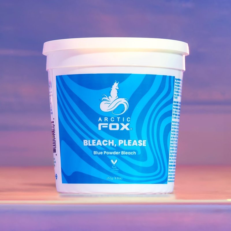 Arctic Fox Blue Powder Hair Bleach - Anti-Brass, Vegan, Cruelty-Free, Dust-Free - 8.8 oz