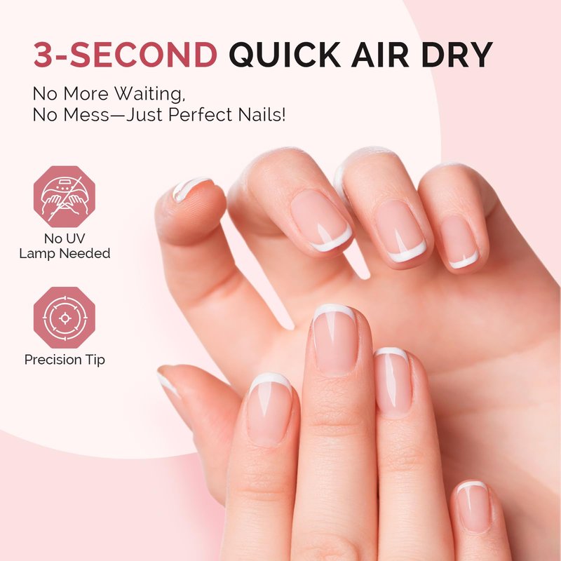 MelodySusie 6Pcs Nail Glue for Press on Nails Super Strong and Long Lasting Nail Glue for Acrylic Nails Adhesive Bond False Nails with Easy Application