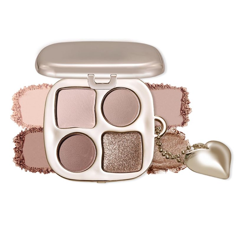 KXmzeG Cool-Toned Matte Neutral Nude Eyeshadow Palettes Eye Makeup With Mirror – High Pigment Long-Lasting Eye Shadow Palette For Older Women, Soft Nude Makeup Mini Eyeshadow Palette, 01#