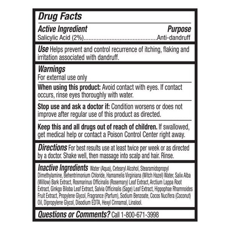 Anti-Dandruff Conditioner with Salicylic Acid & Witch Hazel - 13.5 Fl Oz