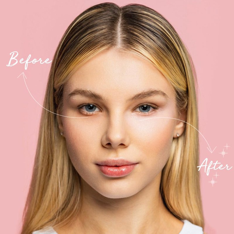 Palladio Under Eye Brightener - Conceal Dark Circles & Brighten Tired Skin | Light to Medium (Soft Pink)