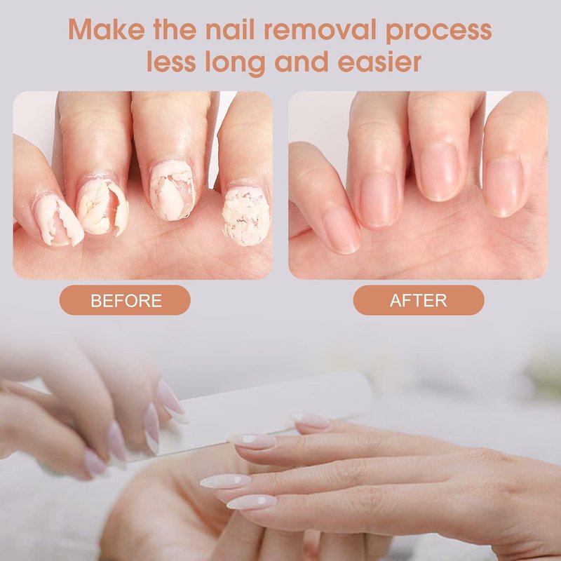 Skiennix Gel Nail Polish Remover - Easy & Safe 15ML Kit for Quick Removal in 2-5 Minutes