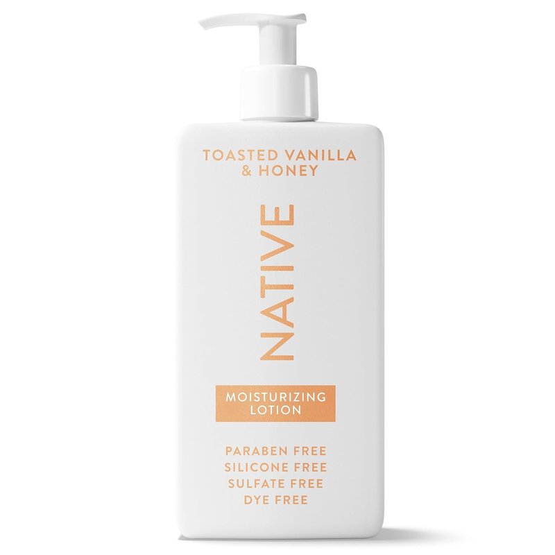 Native Body Lotion - Naturally Derived Plant-Based Moisturizers for All Skin Types | Toasted Vanilla & Honey, 16.5 fl oz
