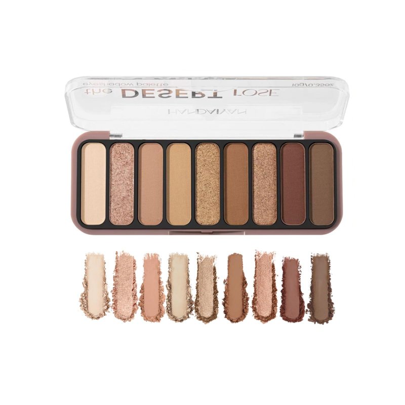 gcdat 9 Colors Eyeshadow Palette Natural Nude Matte Shimmer Glitter Eye Shadow Pallete, High Pigment, Blendable, Long-Lasting Natural to Glam Smokey Eye Looks