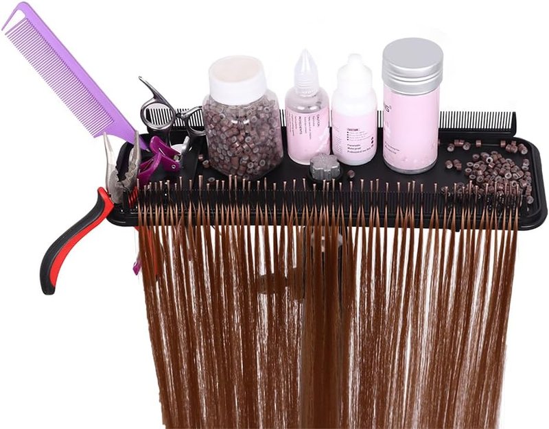 Skiennix Hair Extension Holder - Double-Sided Display Rack for Salon & Home Use | Hair Separator Tool