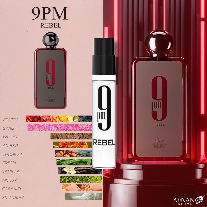 Afnan 9 Series Discovery Kit | 5-Piece Miniature Perfume Set - 2ml Vials for Fragrance Lovers
