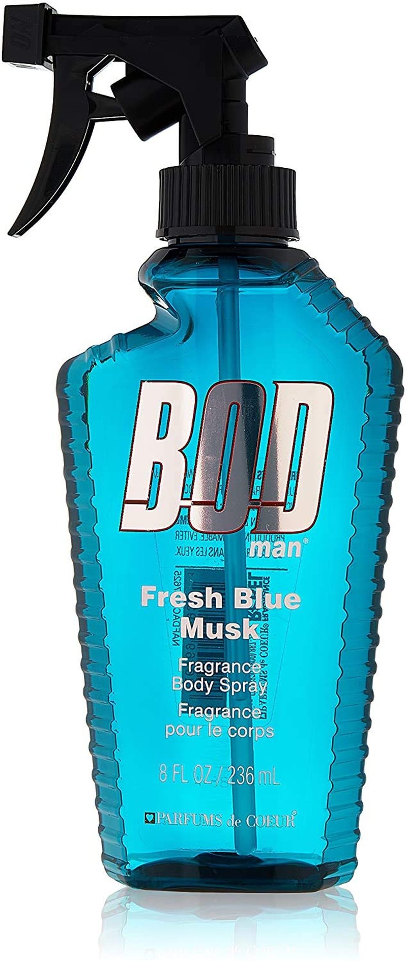 Bod Man Fresh Blue Musk Body Spray - 8 oz | Long-Lasting Fragrance for Men