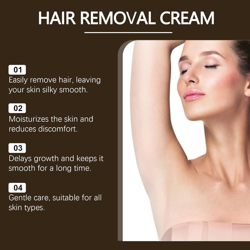 Regine Switzerland Hair Removal Cream - Sensitive Skin Formula for Face, Body & Bikini Area | Fragrance-Free, 100g