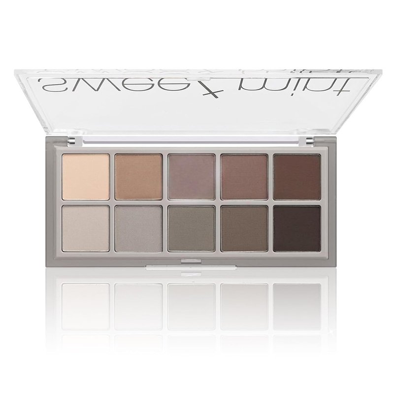 Go Ho 10-Color Matte Eyeshadow Palette | Highly Pigmented Blendable Shades for Mature Skin - Waterproof Neutral Tones