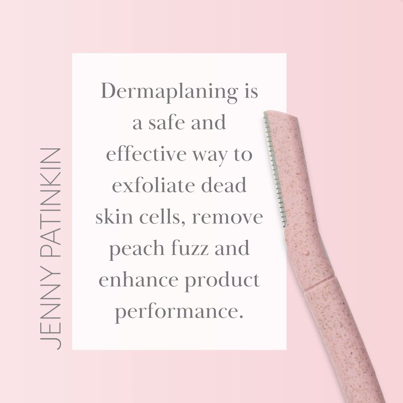 Jenny Patinkin Dermaplaning Tool Set - Expert Facial Razor for Women | 3-Piece Peach Fuzz Remover