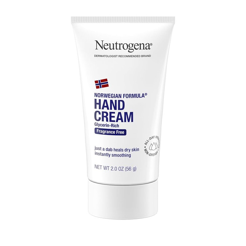 Neutrogena Moisturizing Hand Cream - Fragrance-Free Glycerin Lotion for Dry, Rough Hands | 2 oz