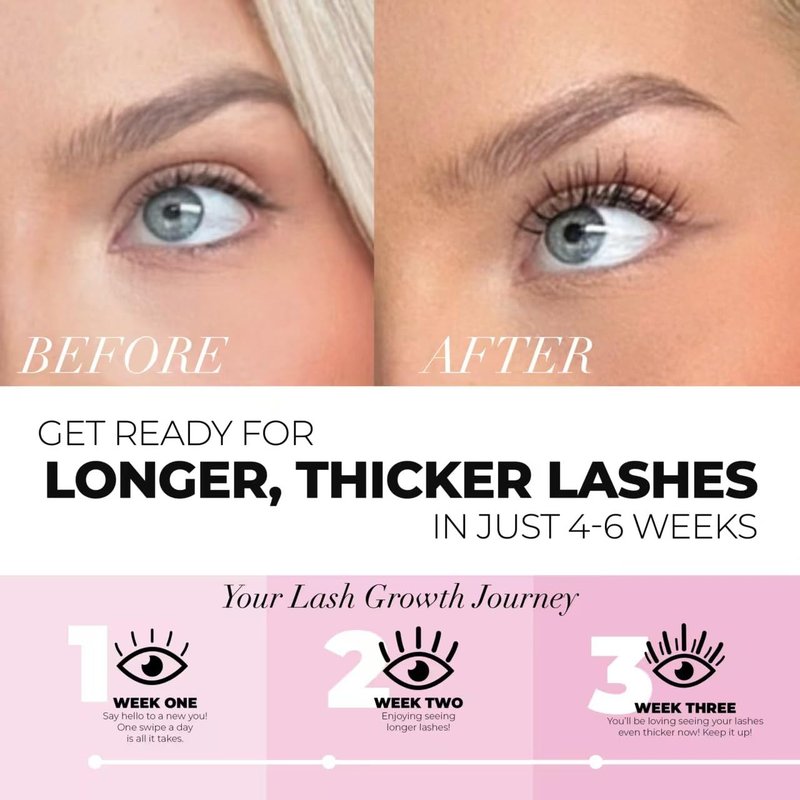 One V Salon Eyelash Growth Serum - Achieve Fuller, Longer Lashes | Vegan & Cruelty-Free (3mL)