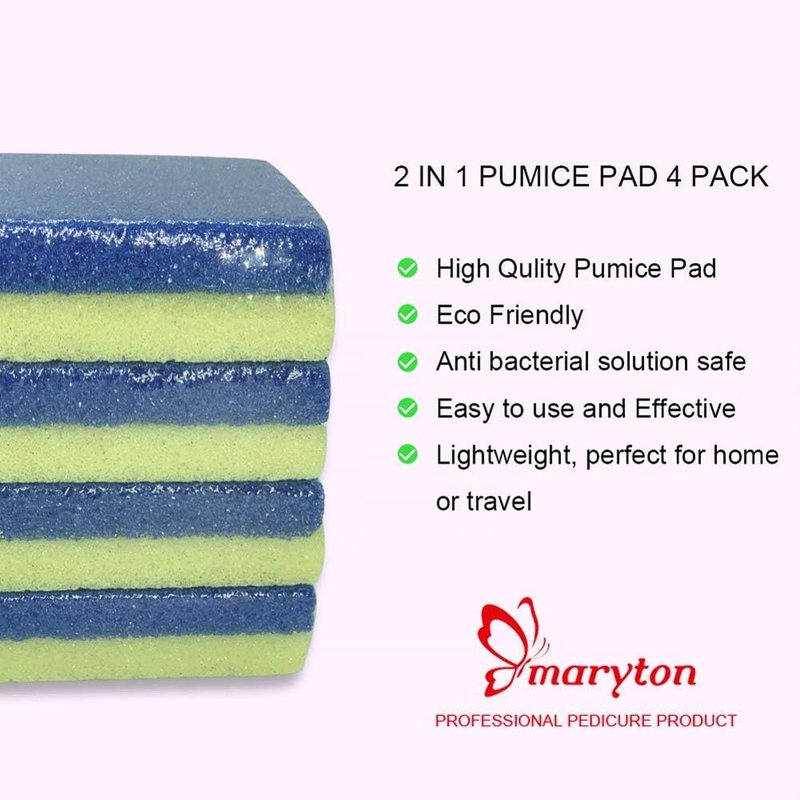 Pumice Stone for Feet - Hard Skin Callus Remover & Scrubber | Pack of 4 - Yellow