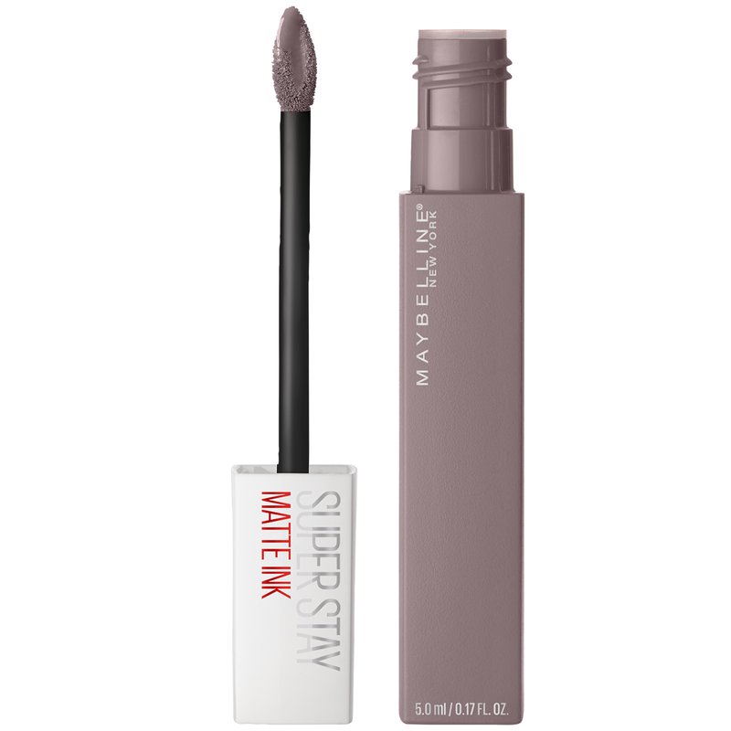 Maybelline Super Stay Matte Ink Liquid Lipstick Makeup, Long Lasting High Impact Color, Up to 16H Wear, Huntress, Muted Grey, 1 Count, Packaging May Vary