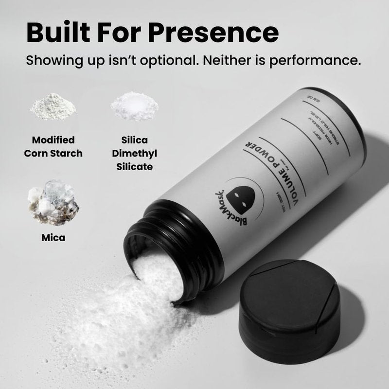 BlackMask Texture Powder for Men, Easy to Apply - Instantly Adds Texture & Volume, Strong Hold, Hair Powder for Men (Pack of 2)