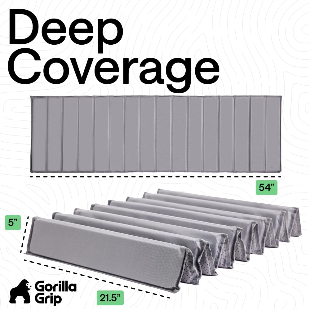 GORILLA GRIP Heavy Duty Couch Cushion Support Board to Fix Sagging Sofas, 21.5 x 54 Loveseat Slip Resistant Thick Boards Add Strong Seat Supports, Replacement Stuffing Firmer Couches Accessories, Grey