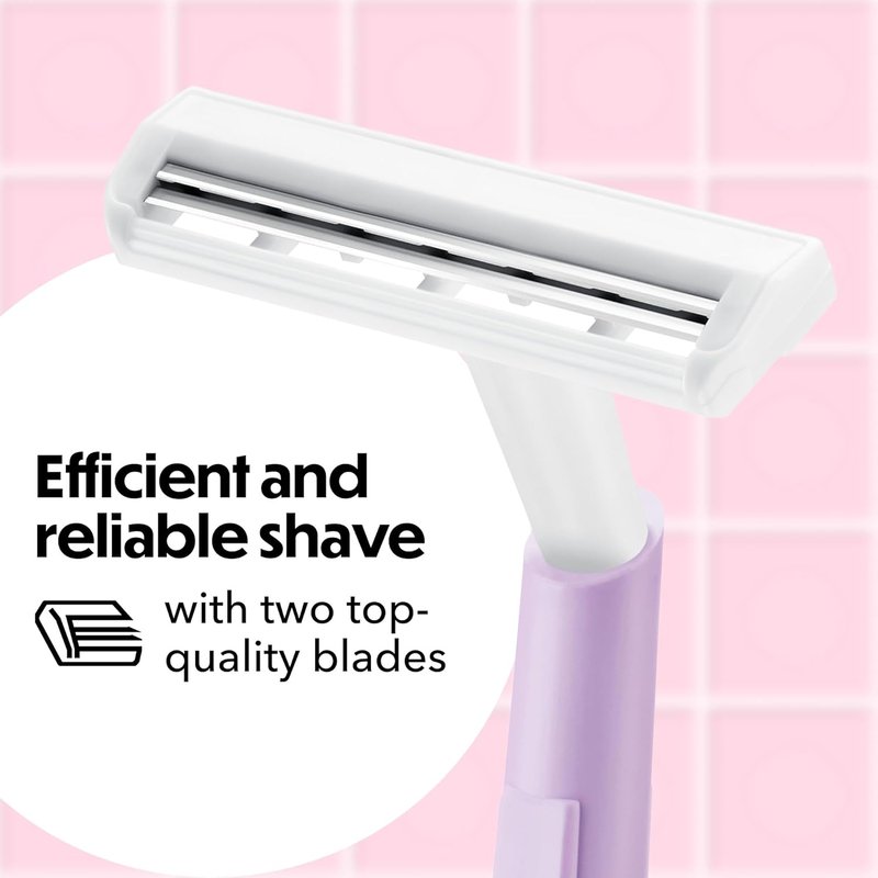 BIC Silky Touch Women's Disposable Razors - 2-Blade Design with Stylish Pastel Handles | 10 Count Pack