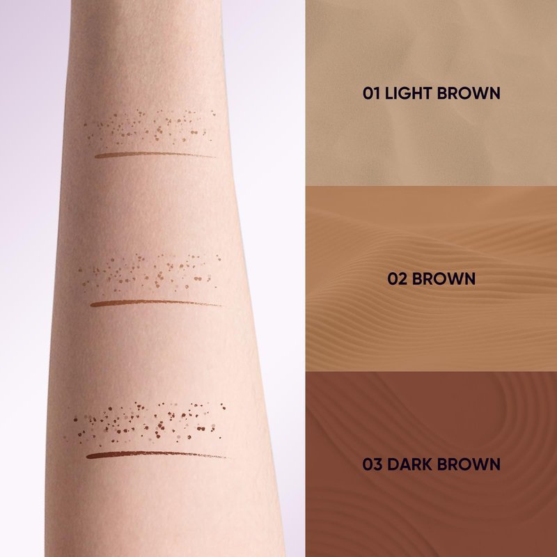 2CHILL Dual Ended Freckle Pen, 2 in 1 Microblading Fake Freckles and Eyebrow Pen, Waterproof Natural Lifelike Freckle Stamp, Faux Makeup Last All Day (02 Brown)