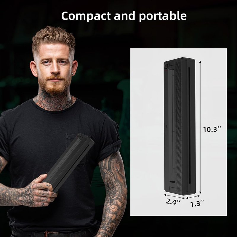INKLESSPRINT Tattoo Stencil Printer Machine, Portable Tattoo Transfer Printer for Tattoo Artists & Enthusiasts, Support Smartphone,PC, Android, iOS, Windows,Mac.