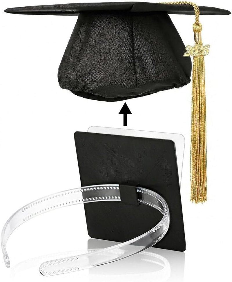 Graduation Cap Headband | 2026 Class Photo-Ready Hat Accessory for Women