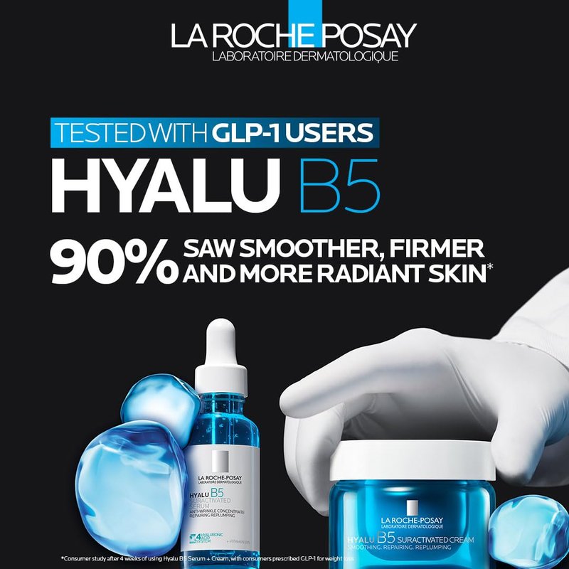 La Roche-Posay Hyalu B5 Anti-Aging Face & Neck Cream - Firming Moisturizer with 3 Types of Hyaluronic Acid, 1.7 fl oz