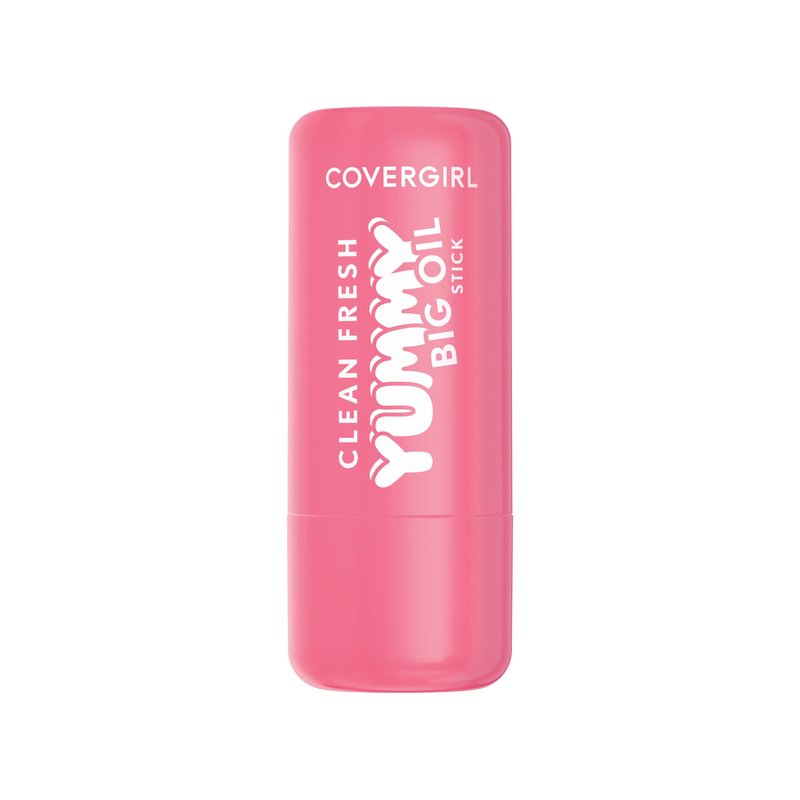 COVERGIRL Clean Fresh Yummy Big Oil Stick, Flavored Lip Oil, Dewy Finish, Non-Greasy - 150 Sugar Poppy (Sheer Soft Baby Pink)