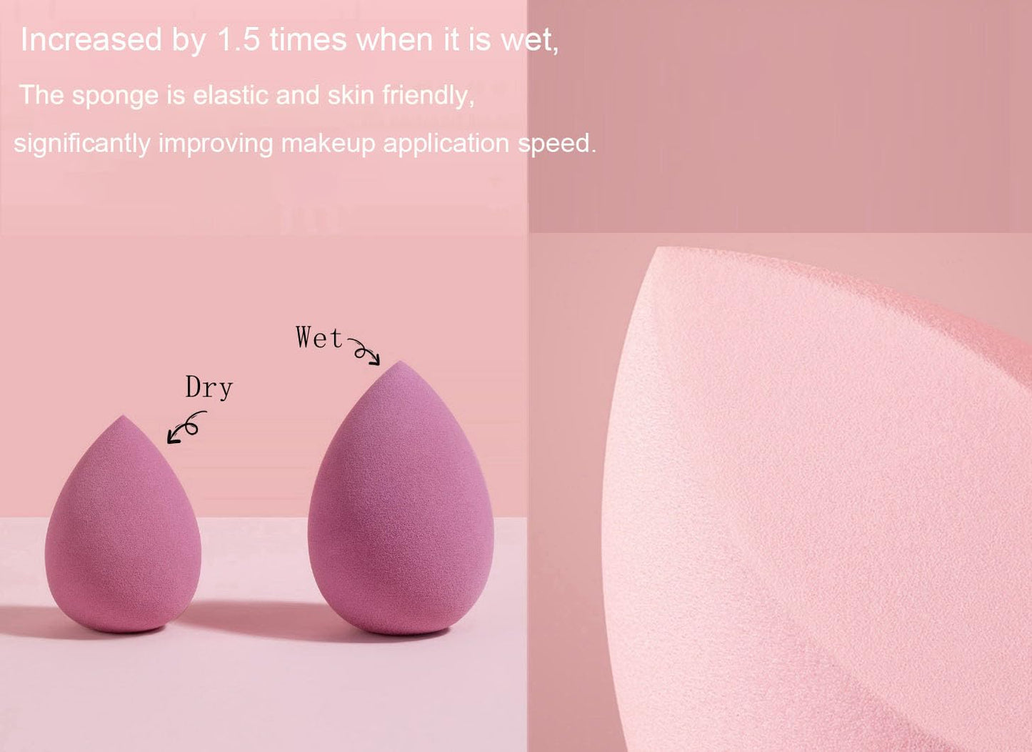 Stianiiile Makeup Sponge Set of 4, Latex Free, Blender Beauty for Liquid, Cream, and Powder, Soft and Flexible, Beauty Sponges,Super Soft Beauty Cosmetic