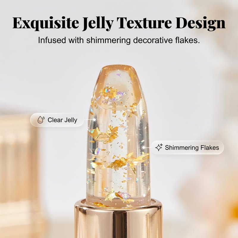 Skiennix Color Changing Lipstick - PH Adjusting Formula for All Skin Tones | Long-Lasting Hydration (Gold)