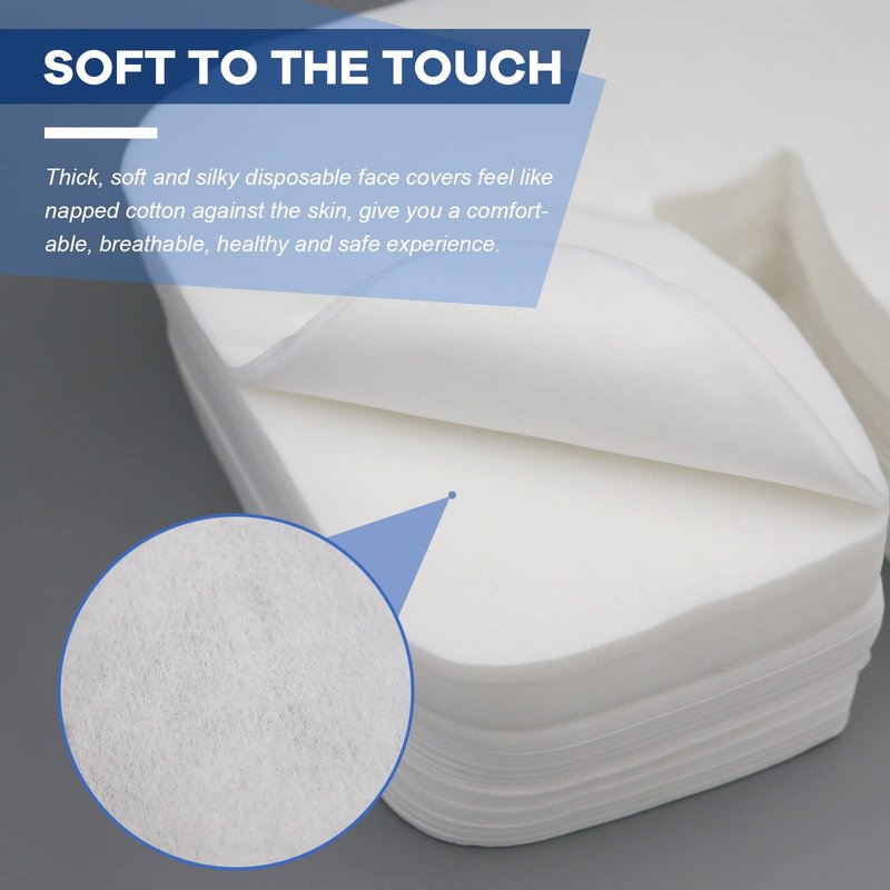 300 Count Disposable Face Cradle Covers, Medical-Grade, Ultra Soft, Luxurious, Non-Sticking Massage Face Covers, Headrest Covers for Massage Tables & Massage Chairs