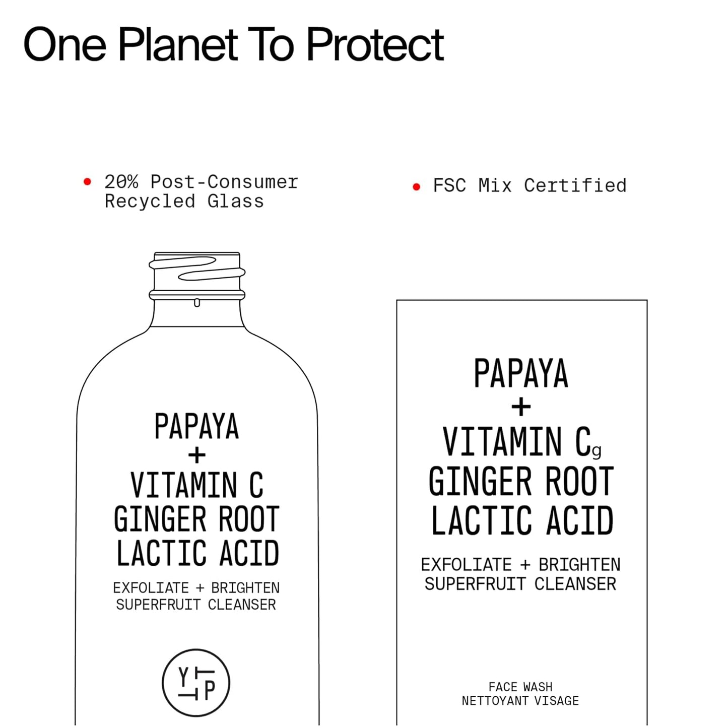 Youth To The People Superfruit Facial Cleanser - Gentle Exfoliating Face Wash with Papaya & Vitamin C for Radiant Skin, Sulfate-Free