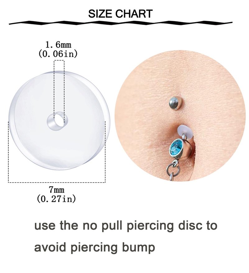 QWALIT Belly Button Piercing Kit - Gold Belly Piercing Gun