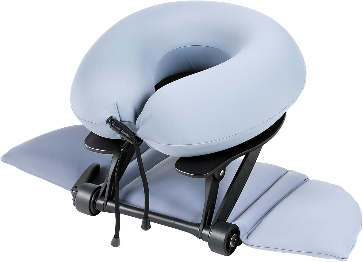 TRENDBOX Massage Table Face Cradle，Memory Foam Pillow，Adjustable Multi-Functional Memory Foam Pillow for Office, Travel Sleep，Cold Nap Pillow - New Choice for Lunch Break - Slate Blue （Plastic Stand）