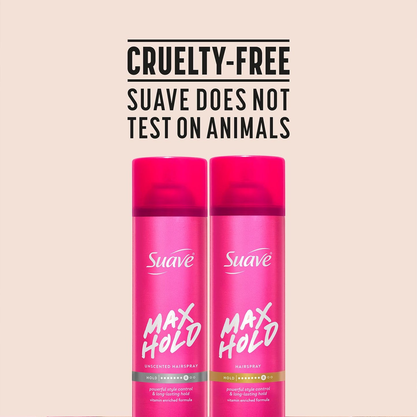 Suave Hairspray Max Hold Variety 2-Pack, Unscented & Scented Formulas – Aerosol Hairspray, 11 Oz Ea.