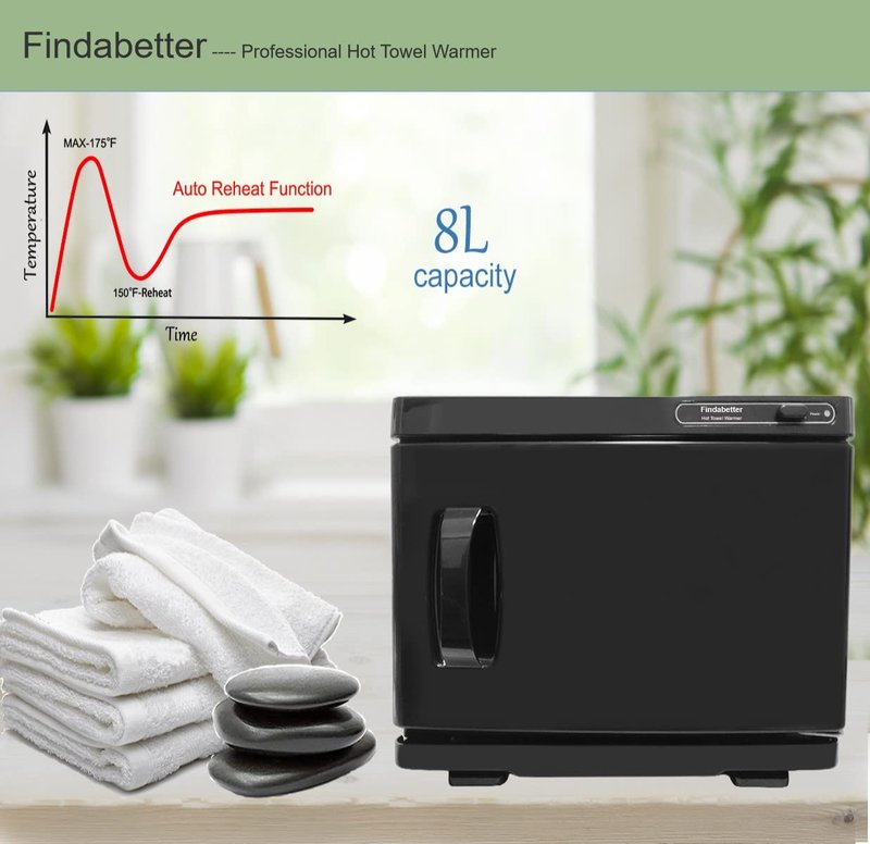 Hot Towel Warmer, Professional Towel Warmer, Hot Towel Cabinet with 8L Capacity, Professional Towel Warmer Cabinet for Facial Towels, Middle Towel Warmer for Salon and SPA Use