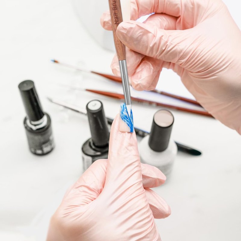SAFIGLE Double Head Nail Art Pen with Silicone Tips for Nail Gel Polish Dotting Sculpting and Painting Multi-Function Design Tool for Salon and Home Use