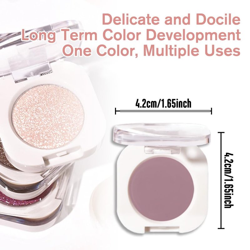 Single Matte Eye Shadow Palette Makeup, Mauve Taupe Matte Eyeshadow For Mature Women, Monochrome Eye Shadow Makeup, Pigmented Waterproof Sombras Para Ojos, Vegan, Talc, Paraben & Cruelty Free, 25